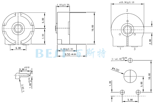 密封式電位器RM100-V1