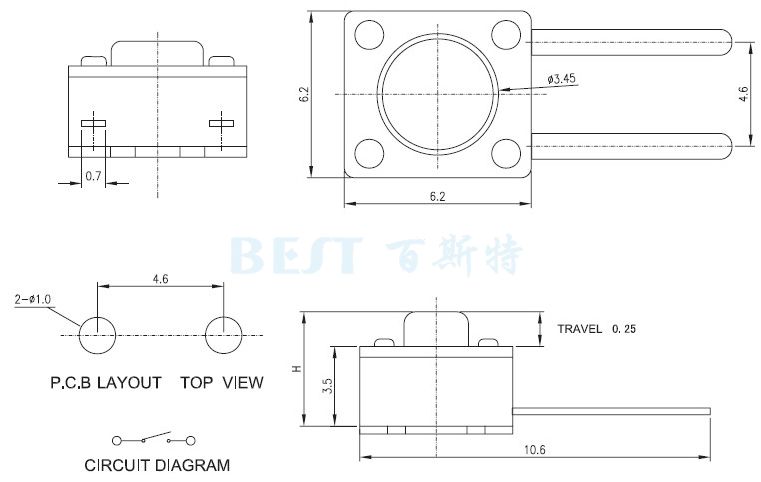 輕觸開關TS-1109C